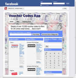 Voucher Code Application on Facebook