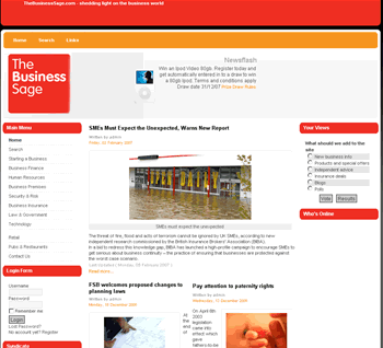Small Business Site with information for UK SMEs