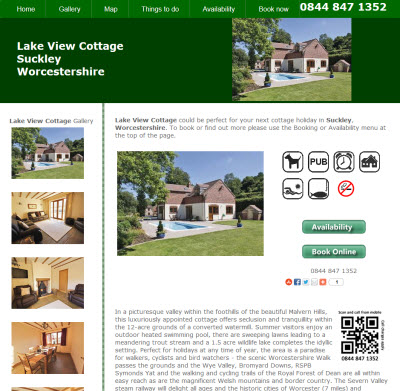 Example cottage mini site